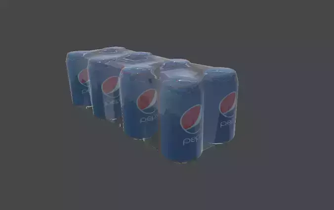 Soda Can plastic wrapped pack