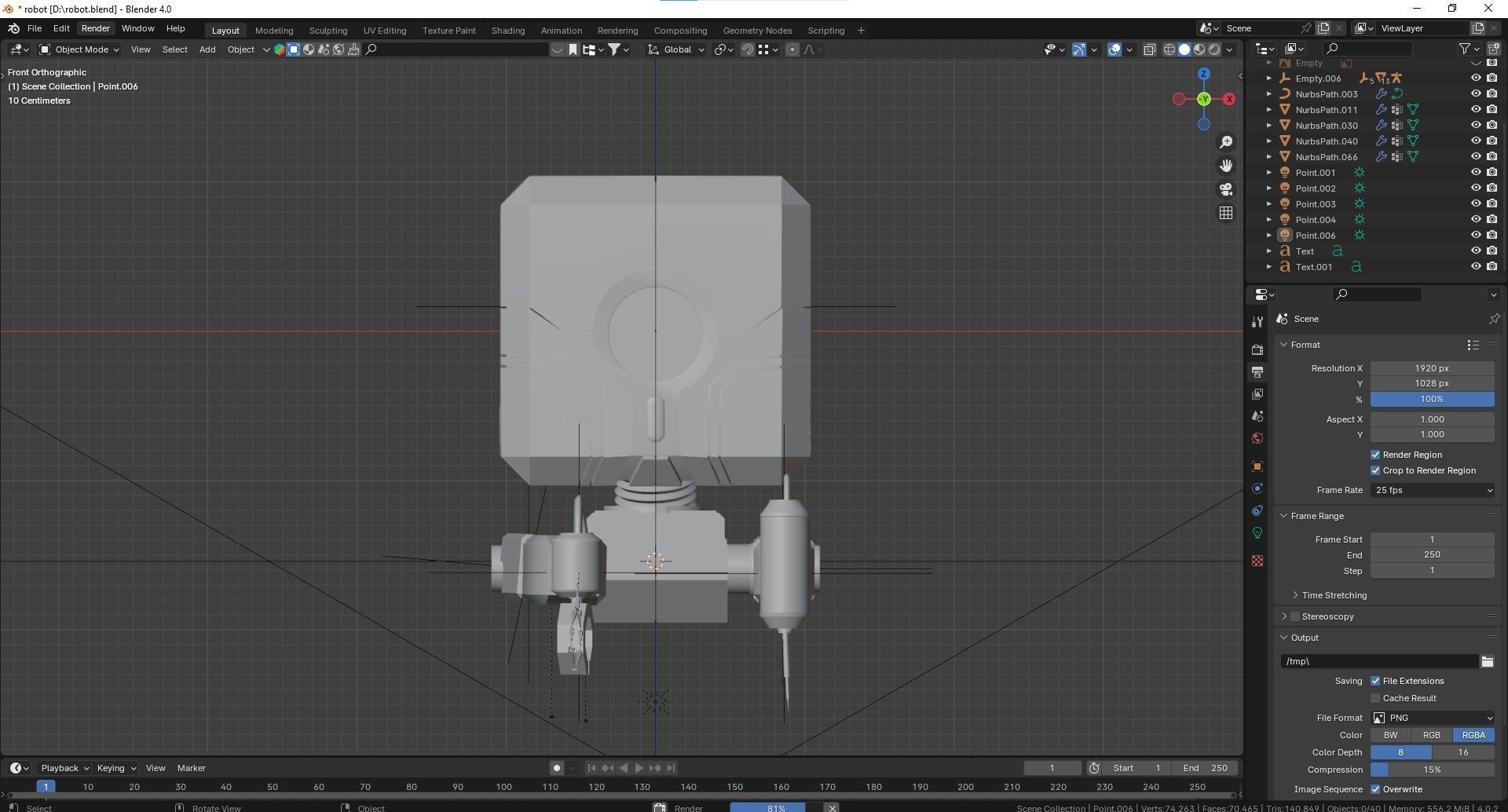 old rusted welding robot 3d model  Low-poly 3D model_5