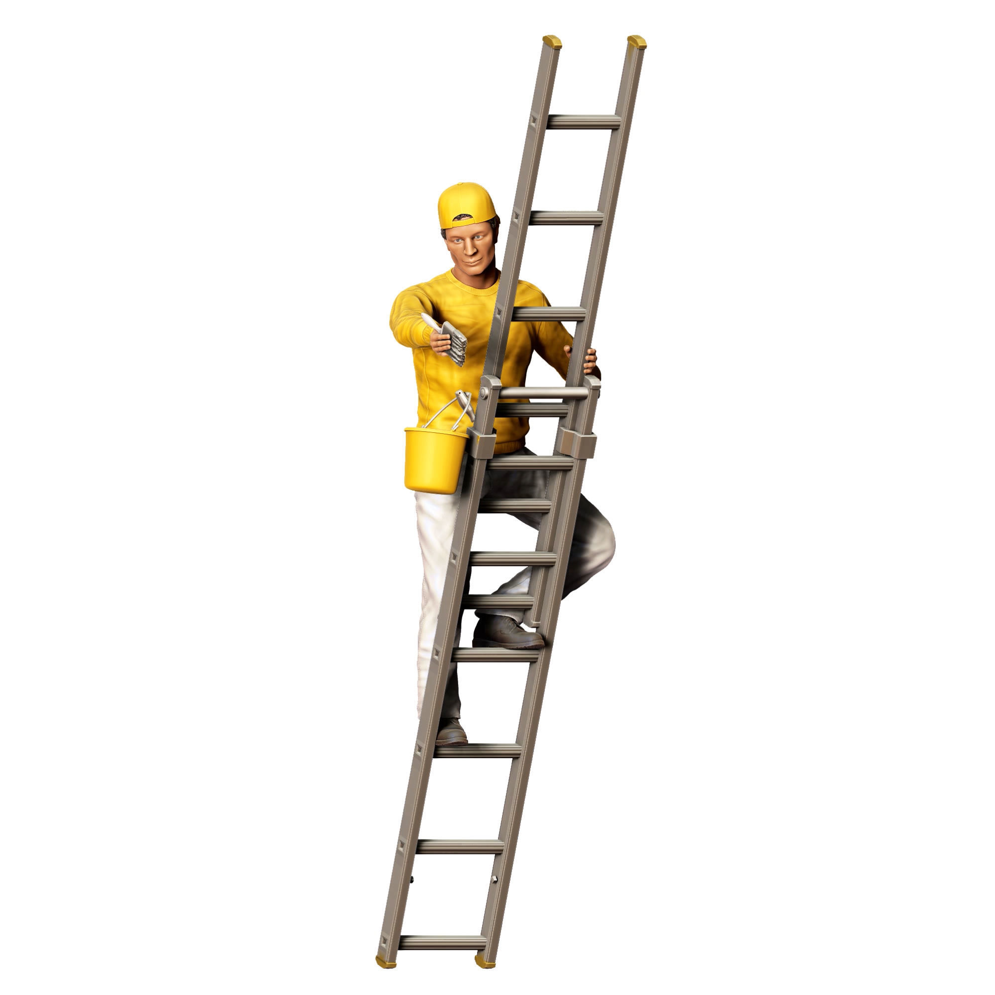 N5 Painter on the Ladder 3D print model_24