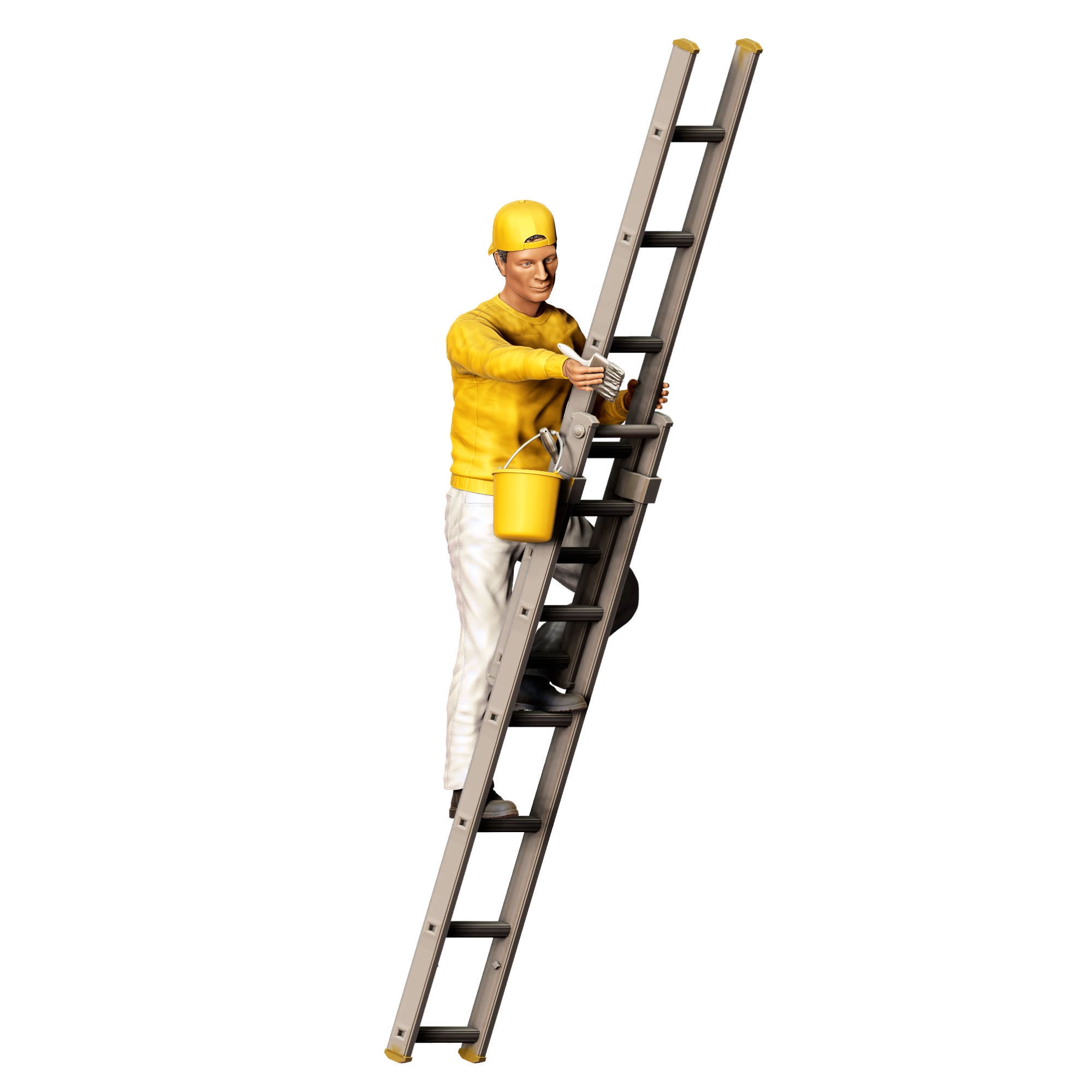 N5 Painter on the Ladder 3D print model_26