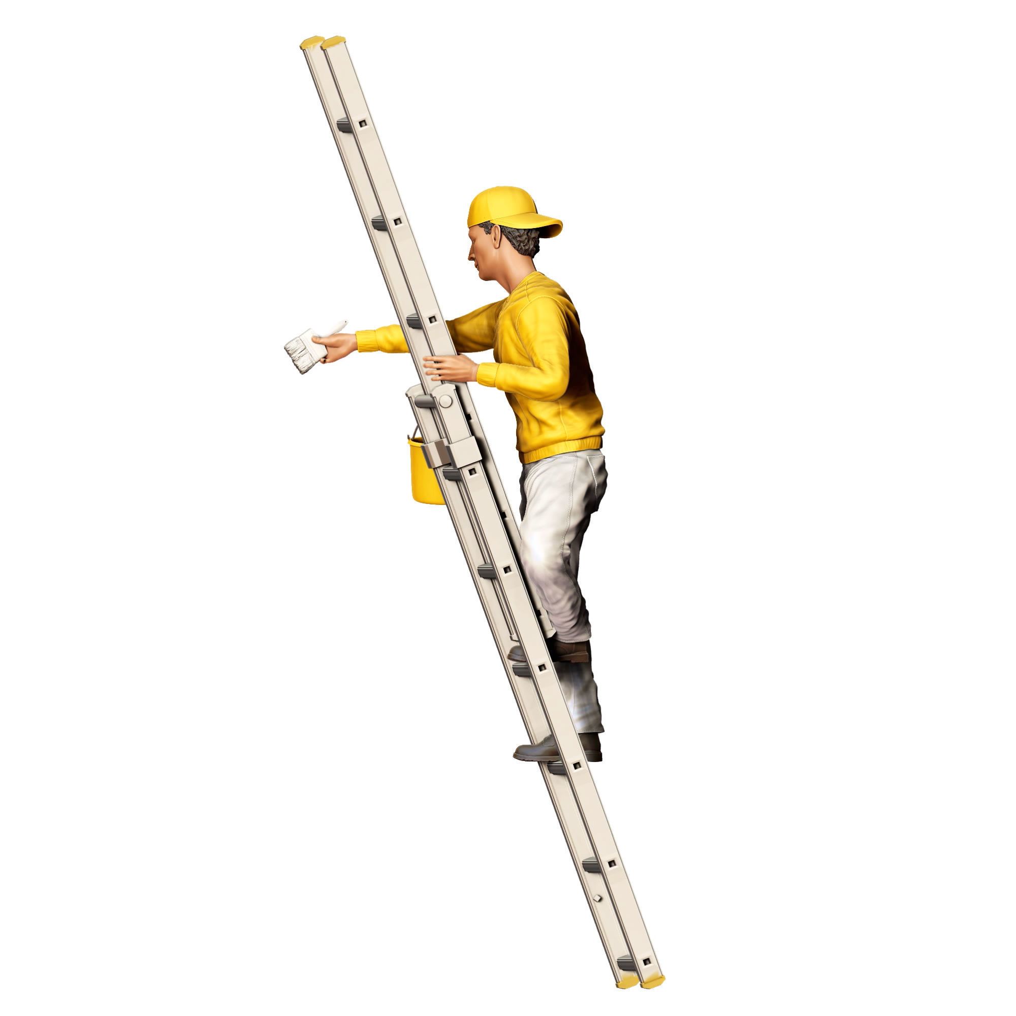 N5 Painter on the Ladder 3D print model_15