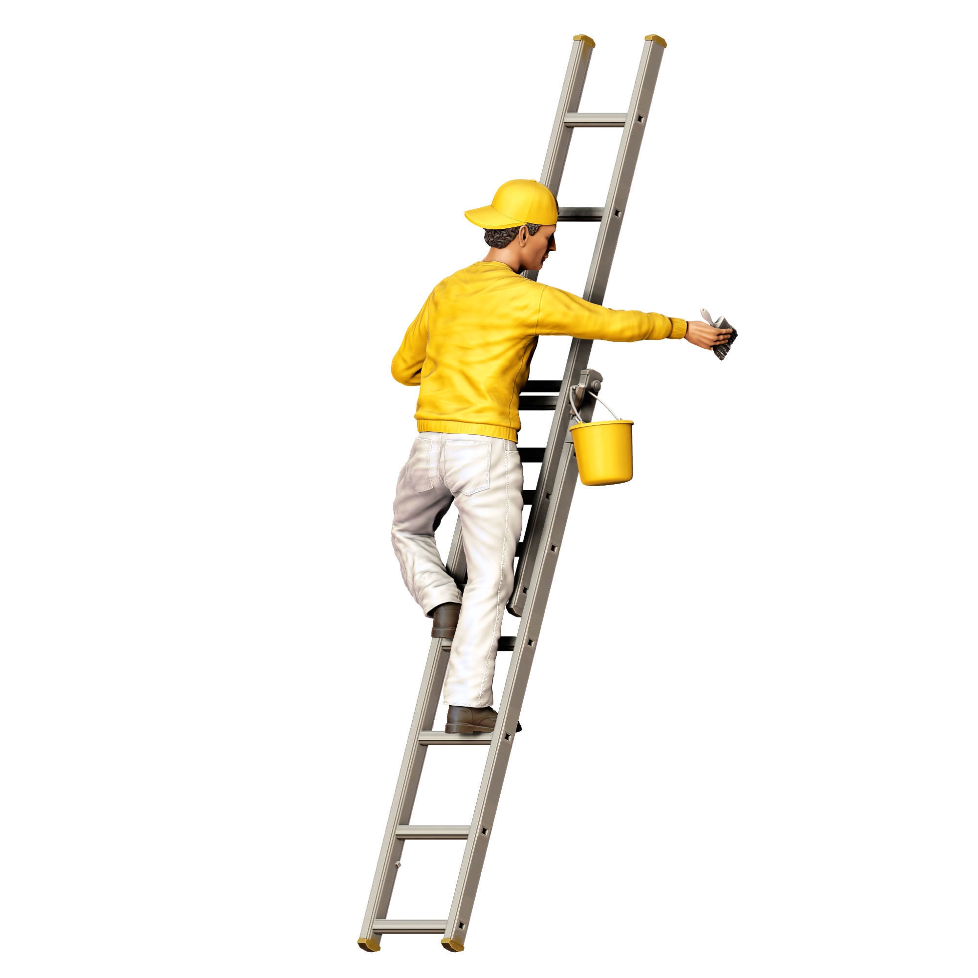 N5 Painter on the Ladder 3D print model_4