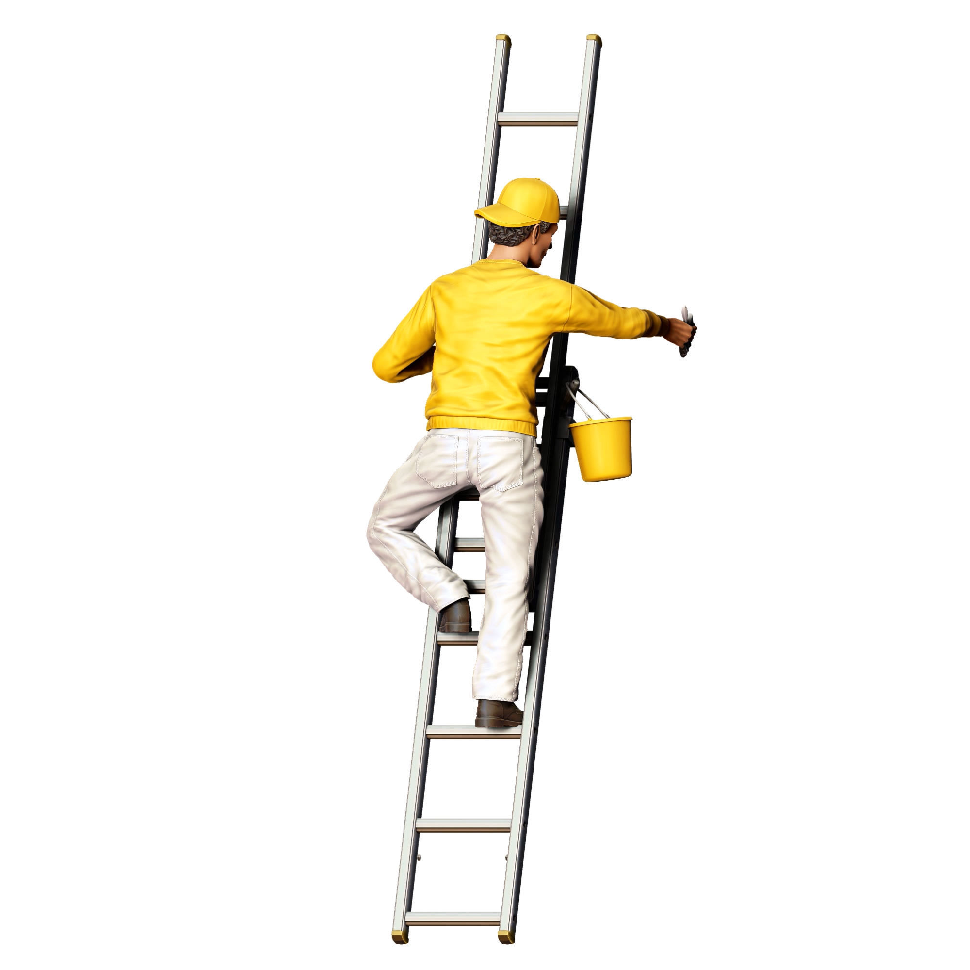 N5 Painter on the Ladder 3D print model_6