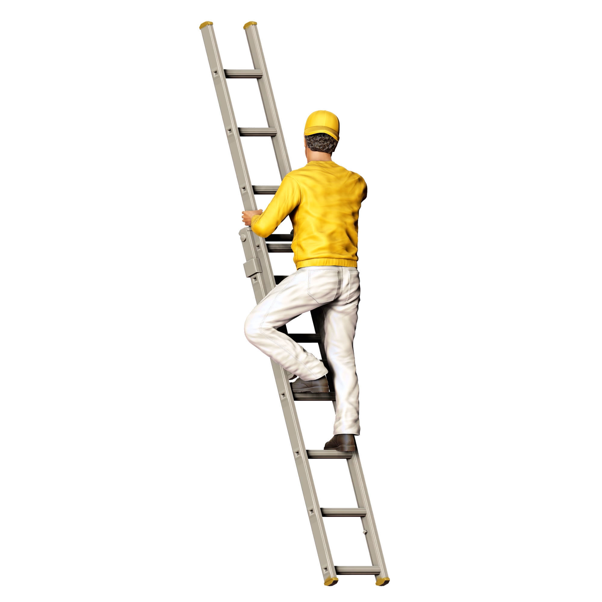 N5 Painter on the Ladder 3D print model_10