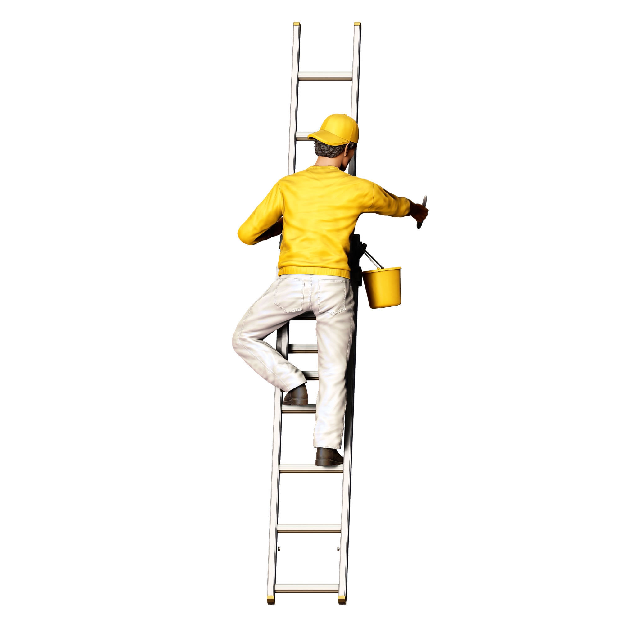 N5 Painter on the Ladder 3D print model_7