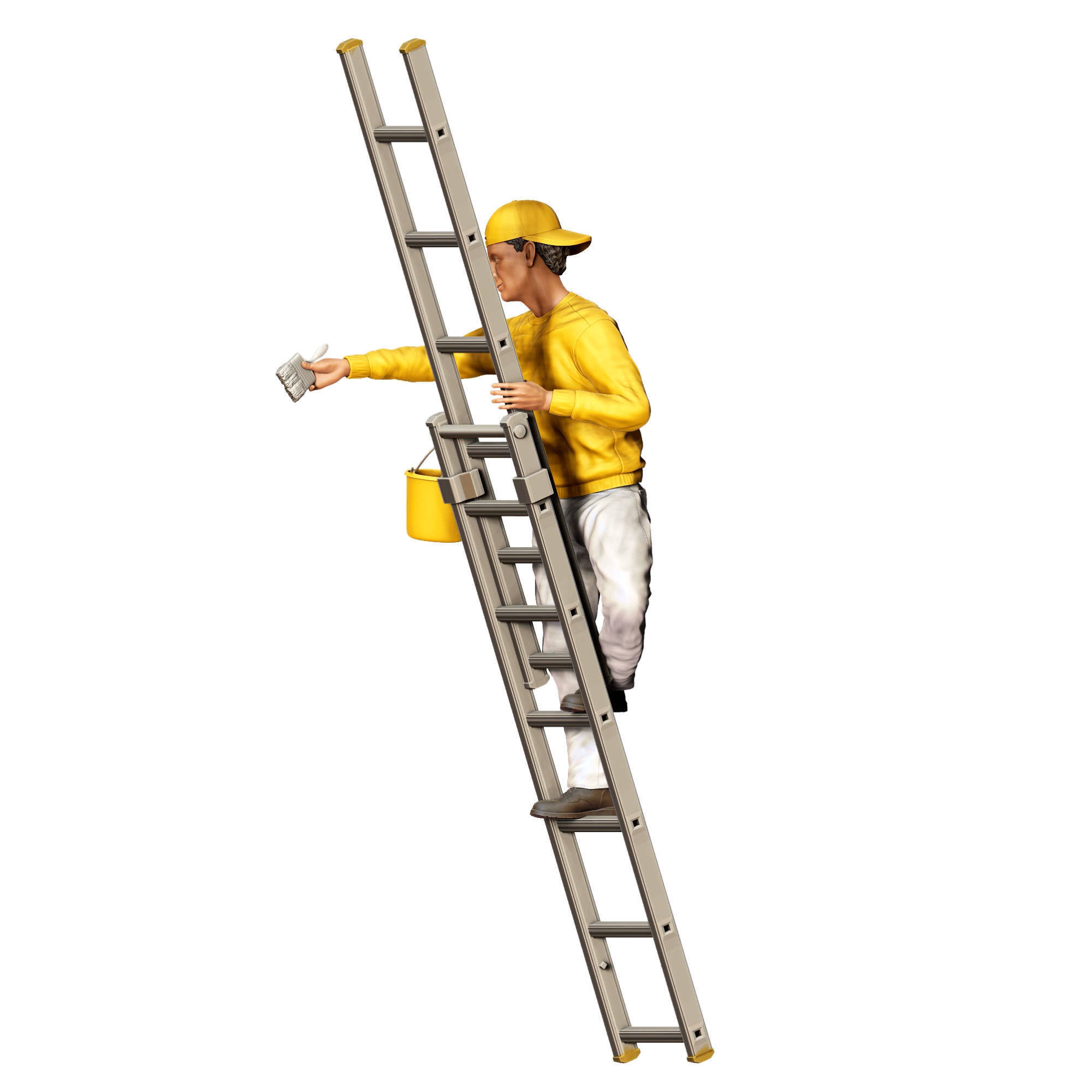 N5 Painter on the Ladder 3D print model_17