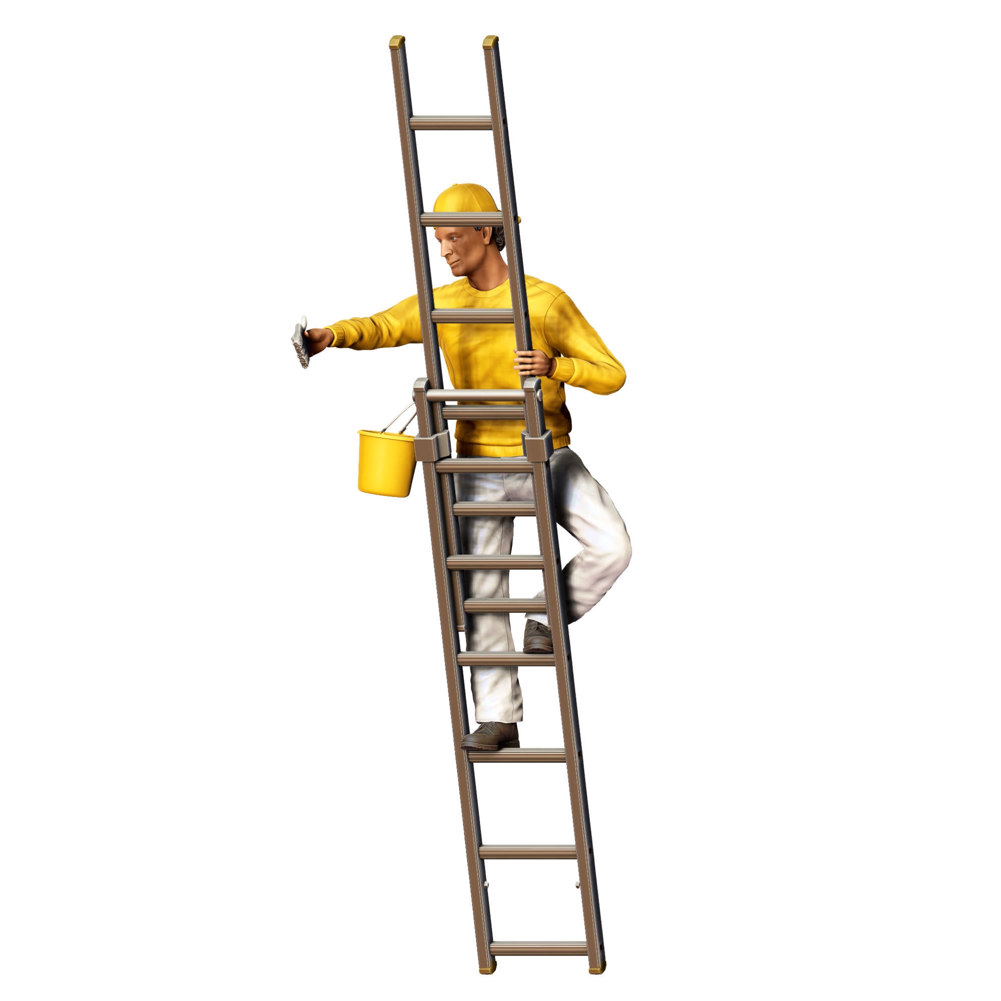 N5 Painter on the Ladder 3D print model_20