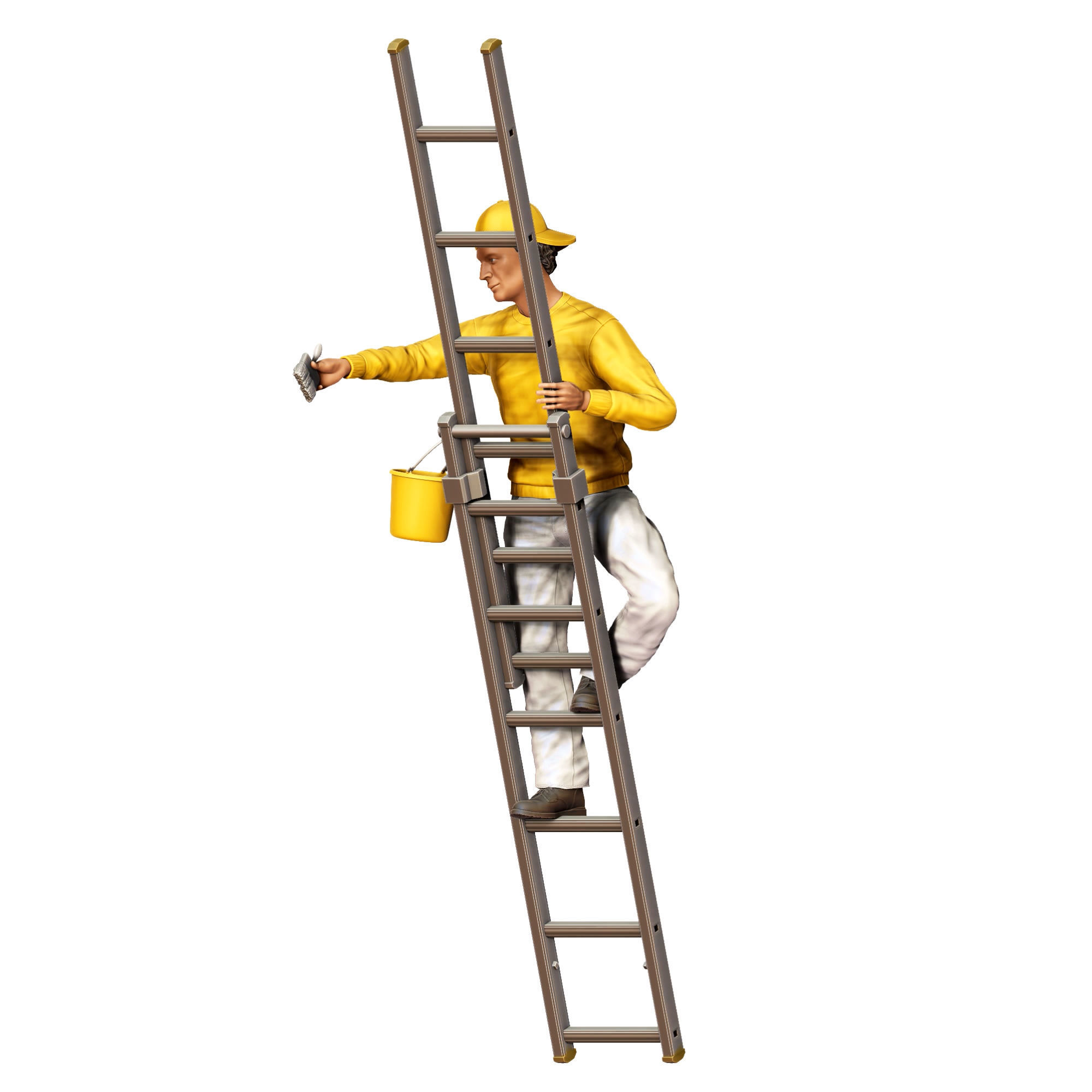 N5 Painter on the Ladder 3D print model_19