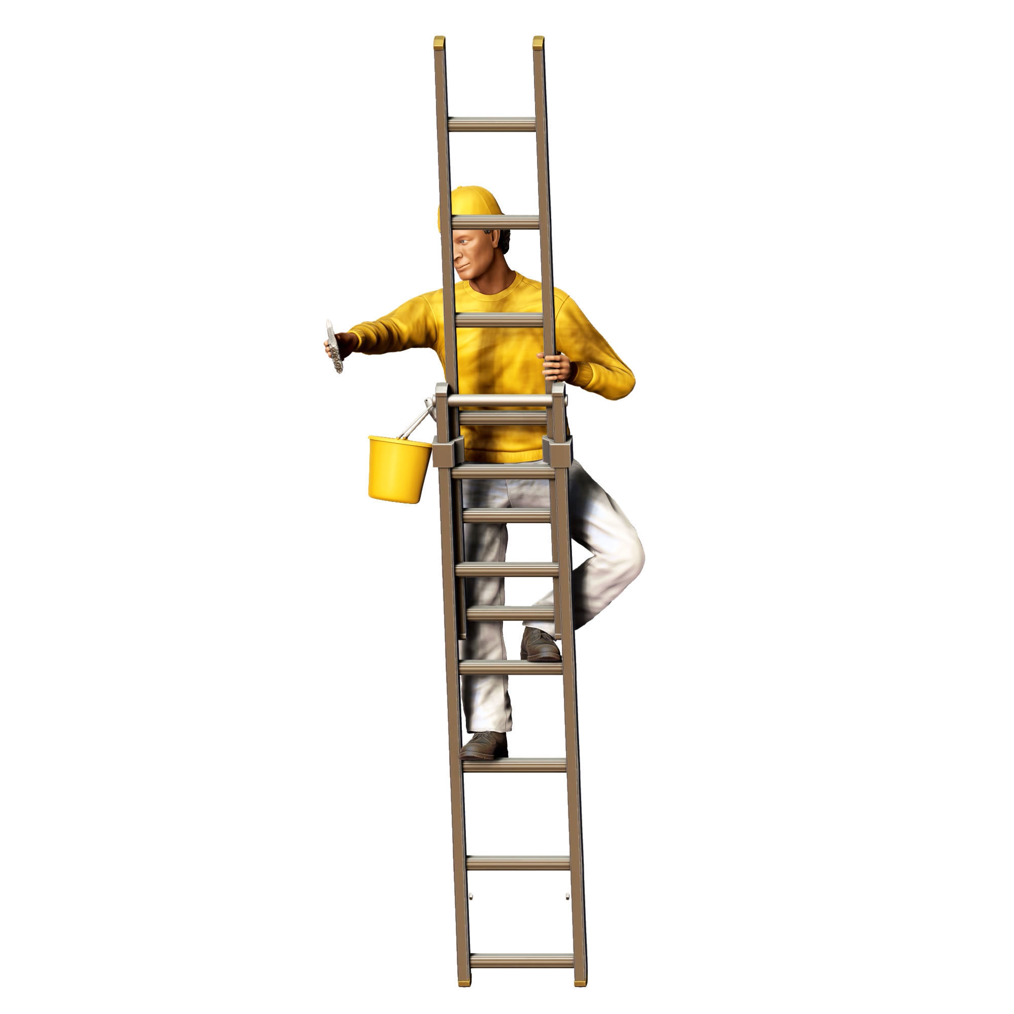 N5 Painter on the Ladder 3D print model_21