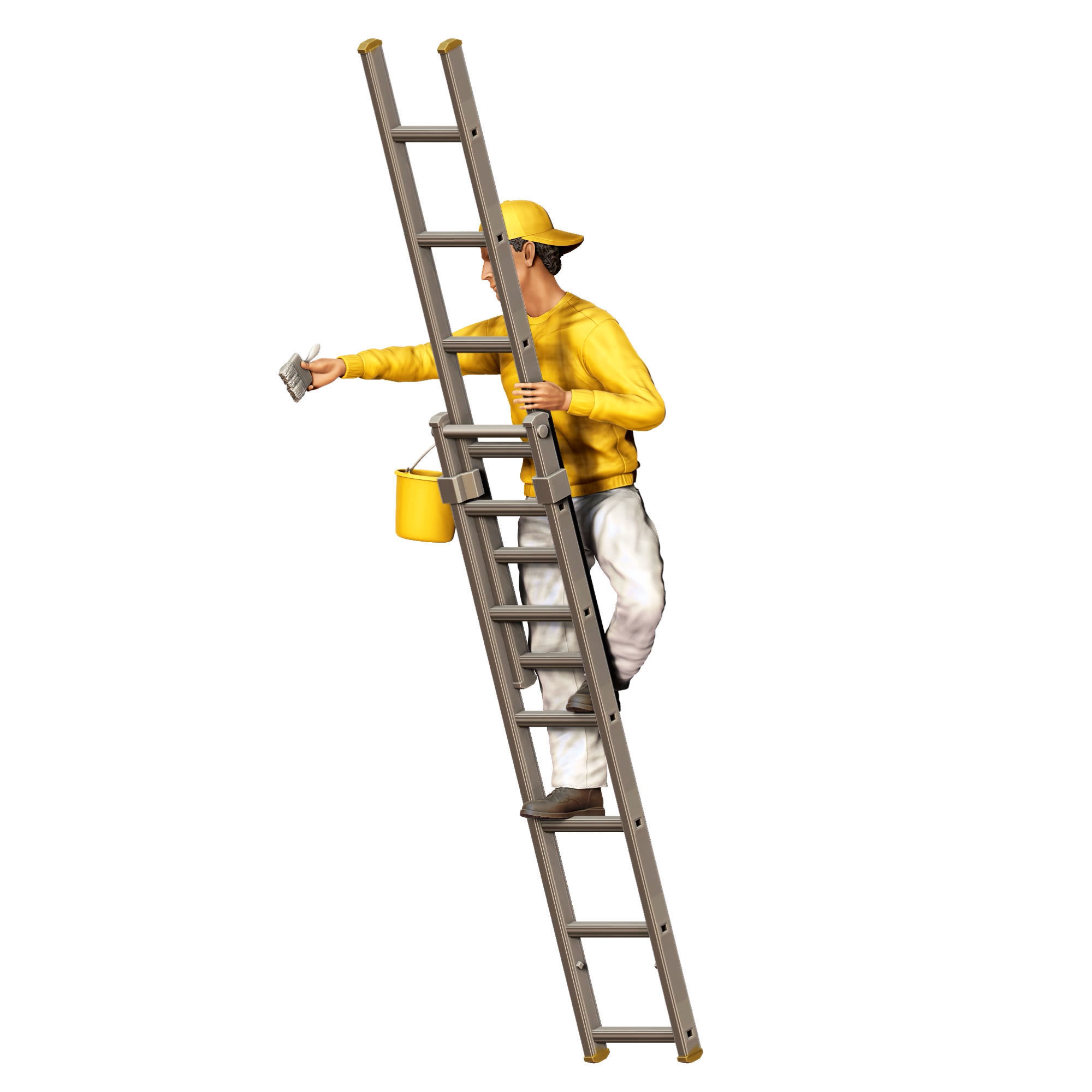 N5 Painter on the Ladder 3D print model_18
