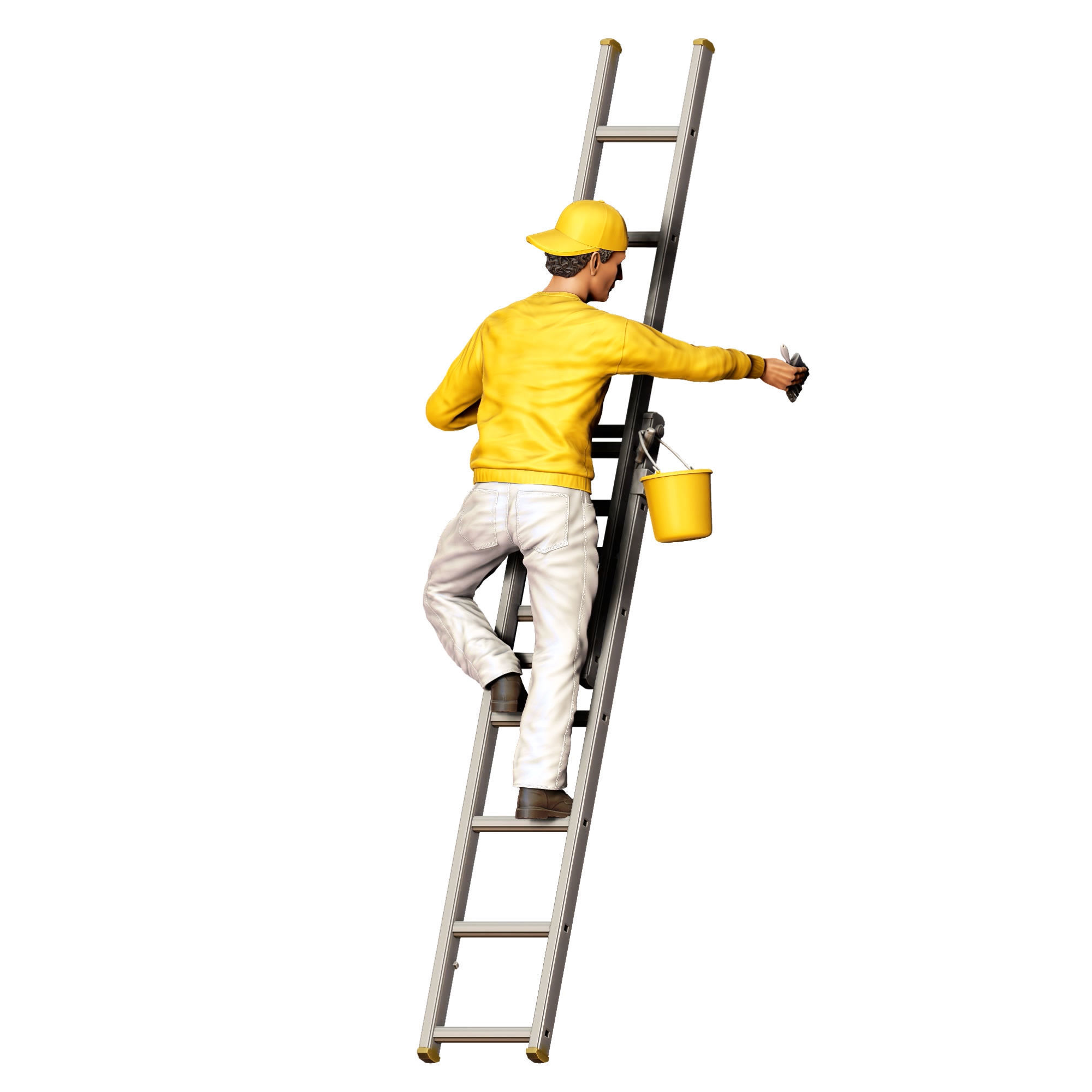 N5 Painter on the Ladder 3D print model_5