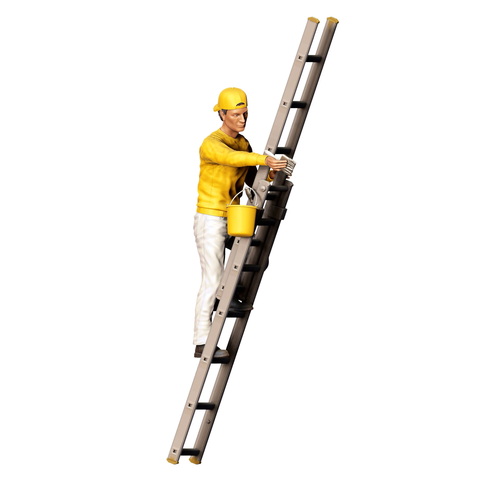 N5 Painter on the Ladder 3D print model_27