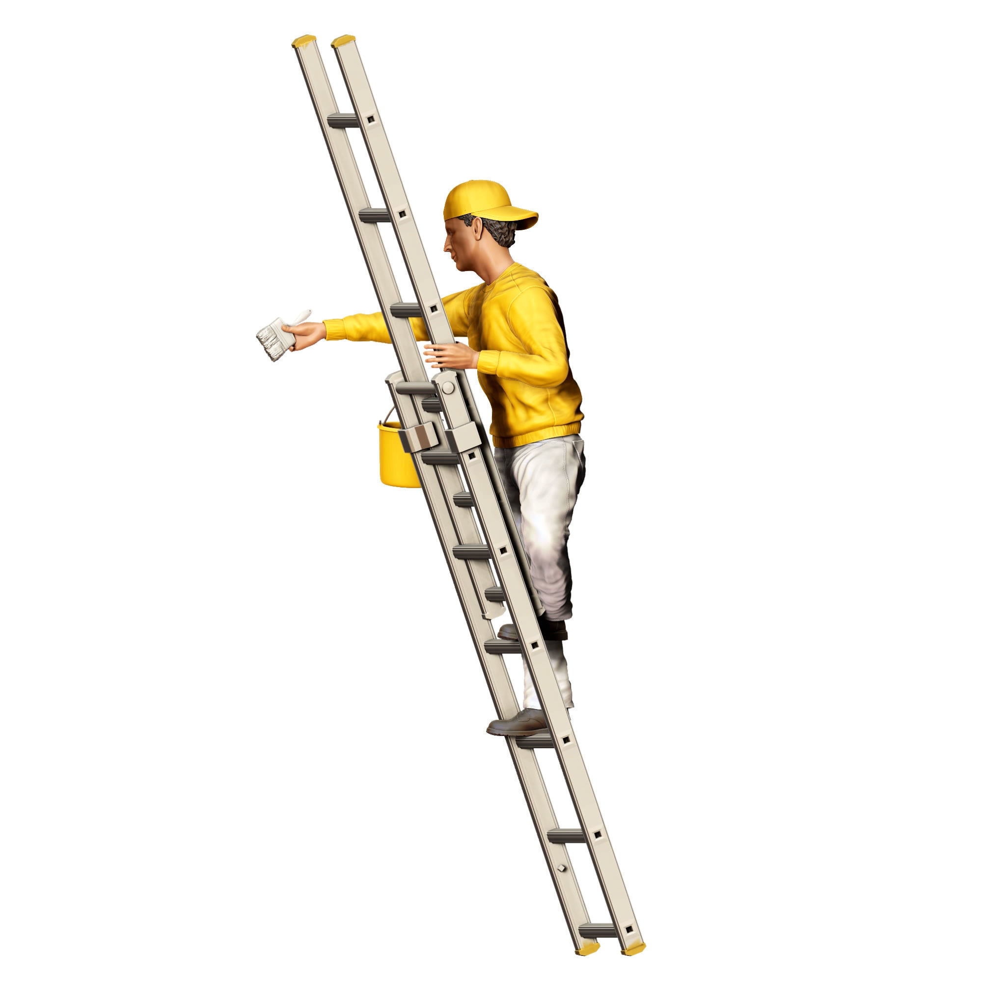 N5 Painter on the Ladder 3D print model_16