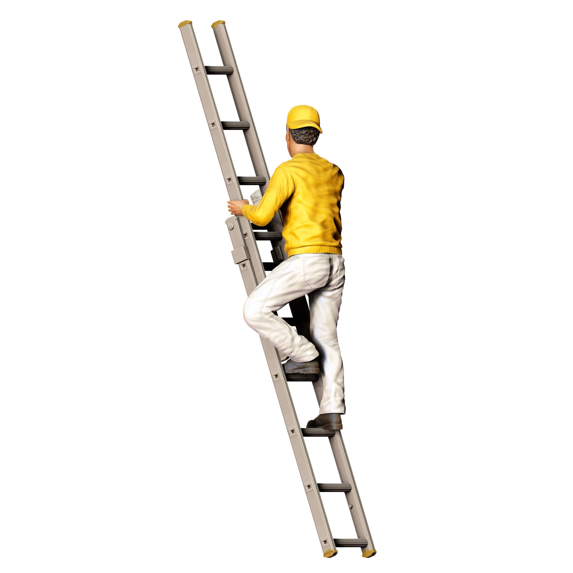 N5 Painter on the Ladder 3D print model_11