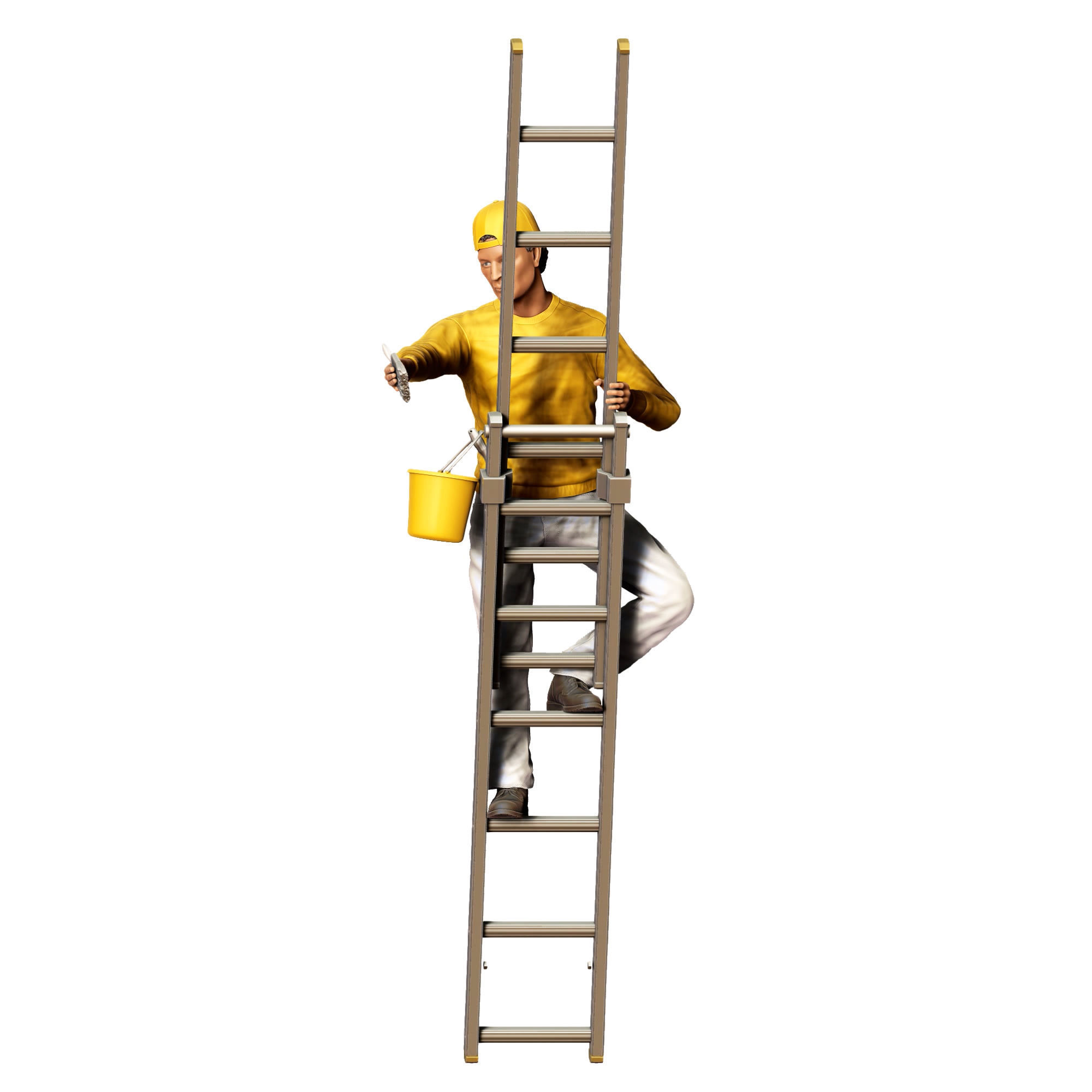 N5 Painter on the Ladder 3D print model_22