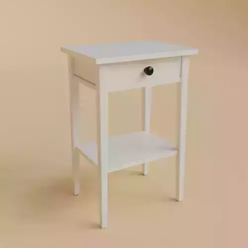 PBR Varnished Wooden Commode  LowPoly Furniture Asset