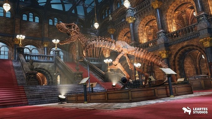 Historical Museum Low-poly 3D model