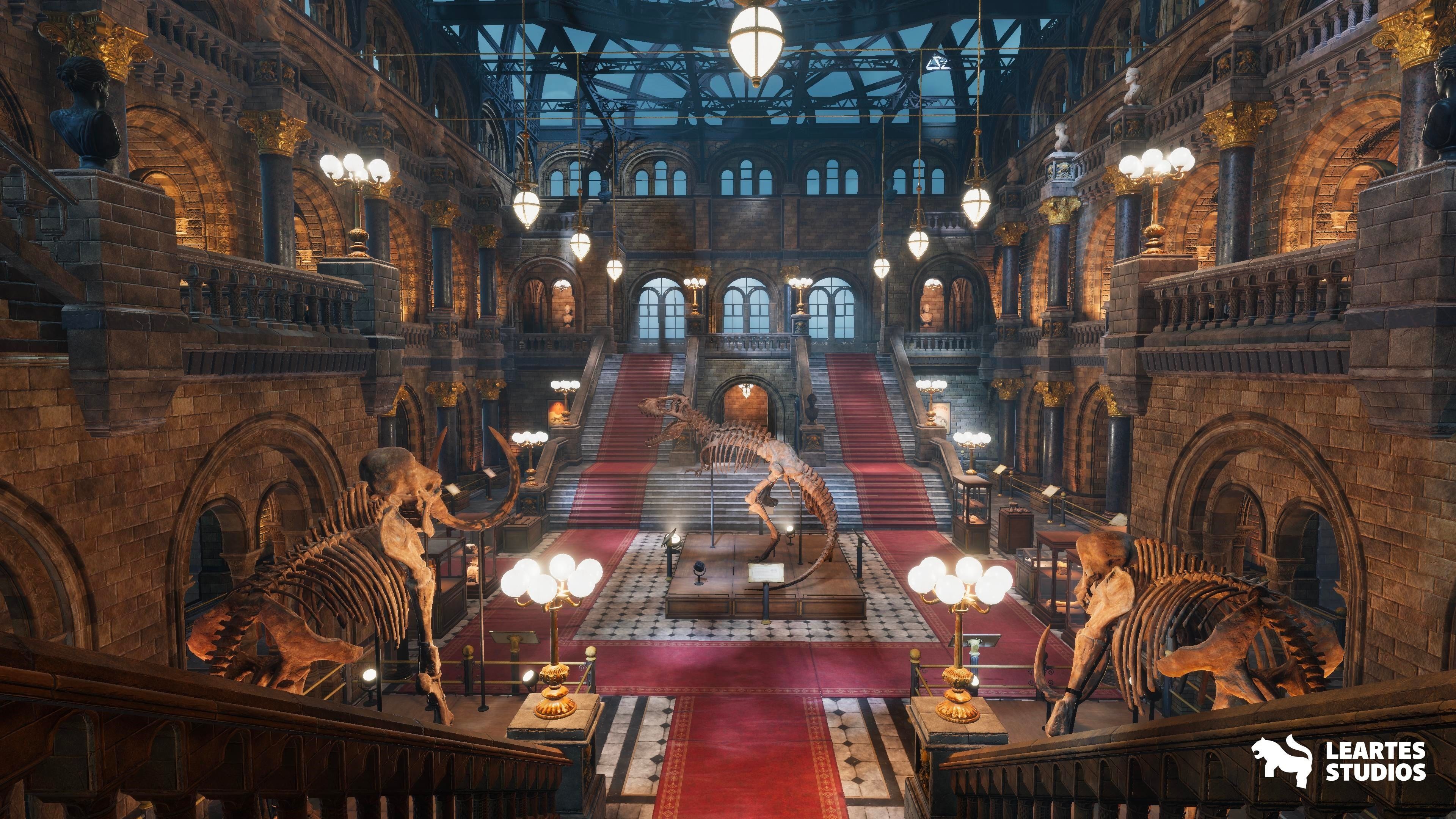 Historical Museum Low-poly 3D model_1