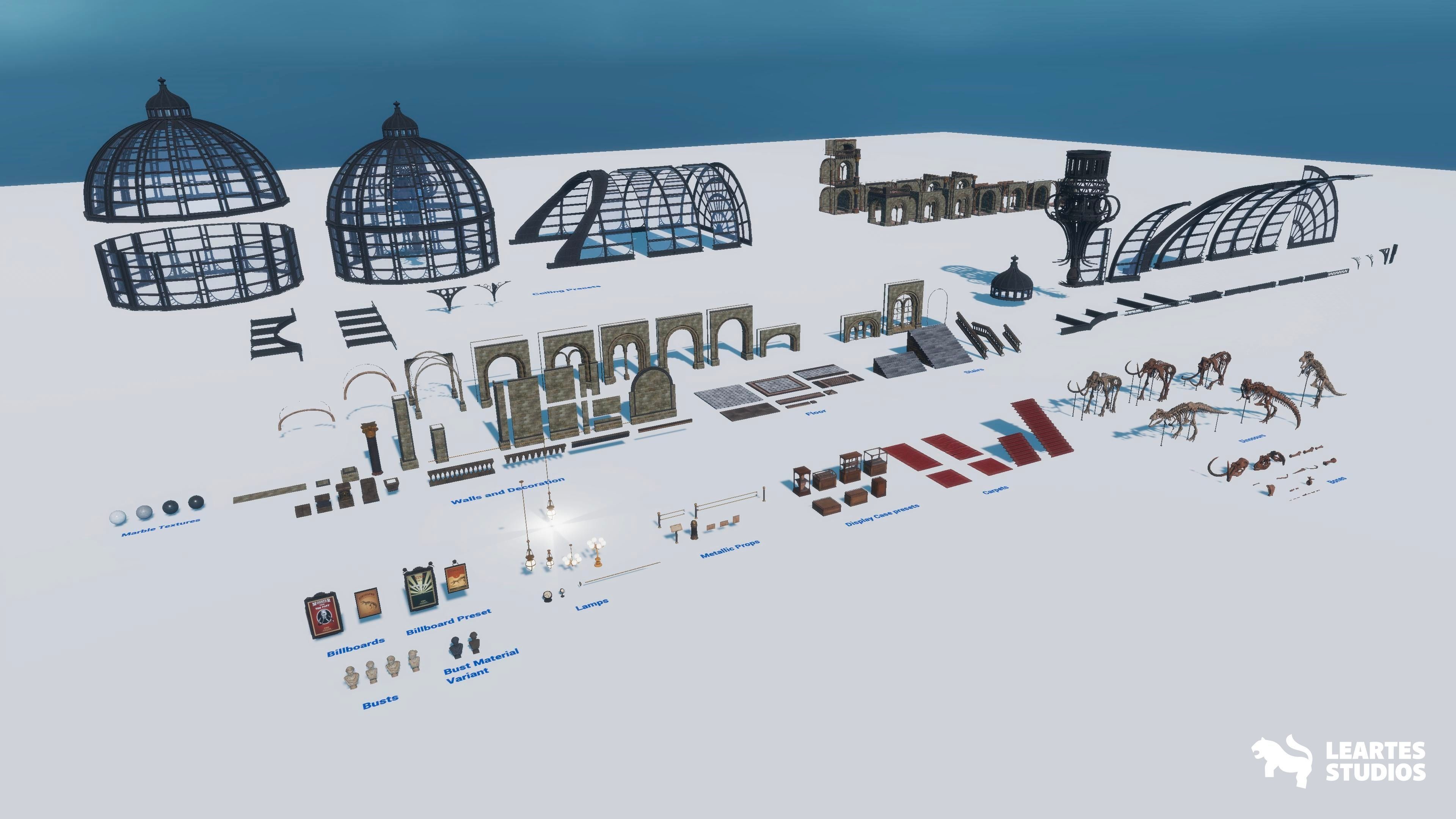 Historical Museum Low-poly 3D model_23