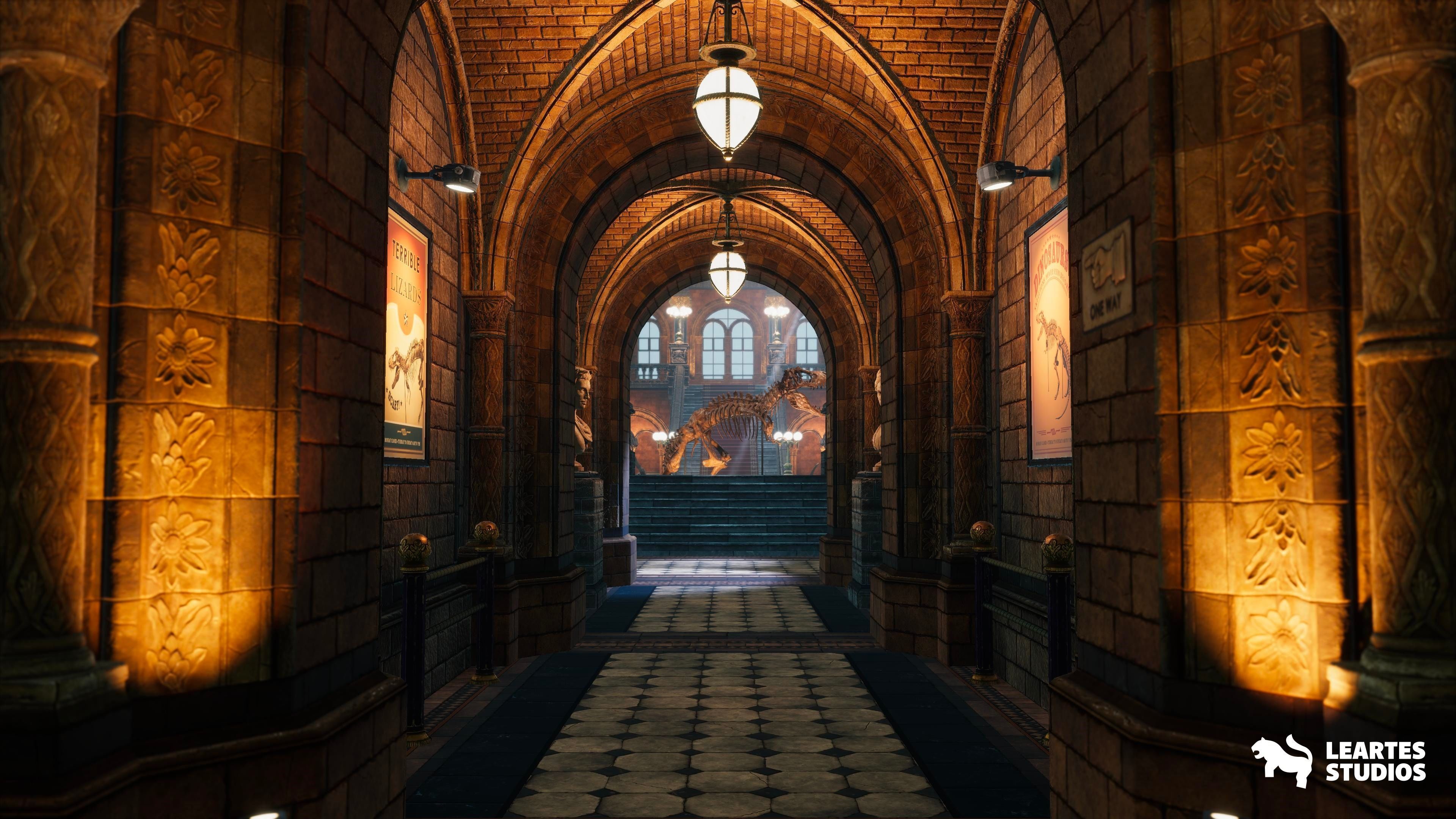 Historical Museum Low-poly 3D model_4