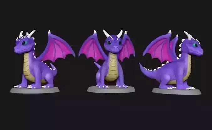 Cute Baby Dragon STL