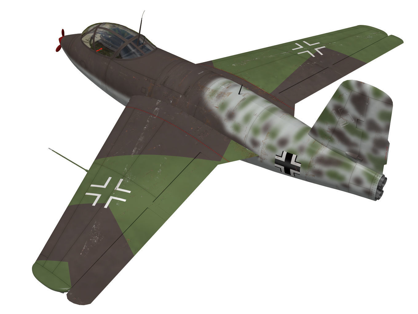 Messerschmitt Me263 3D model_1