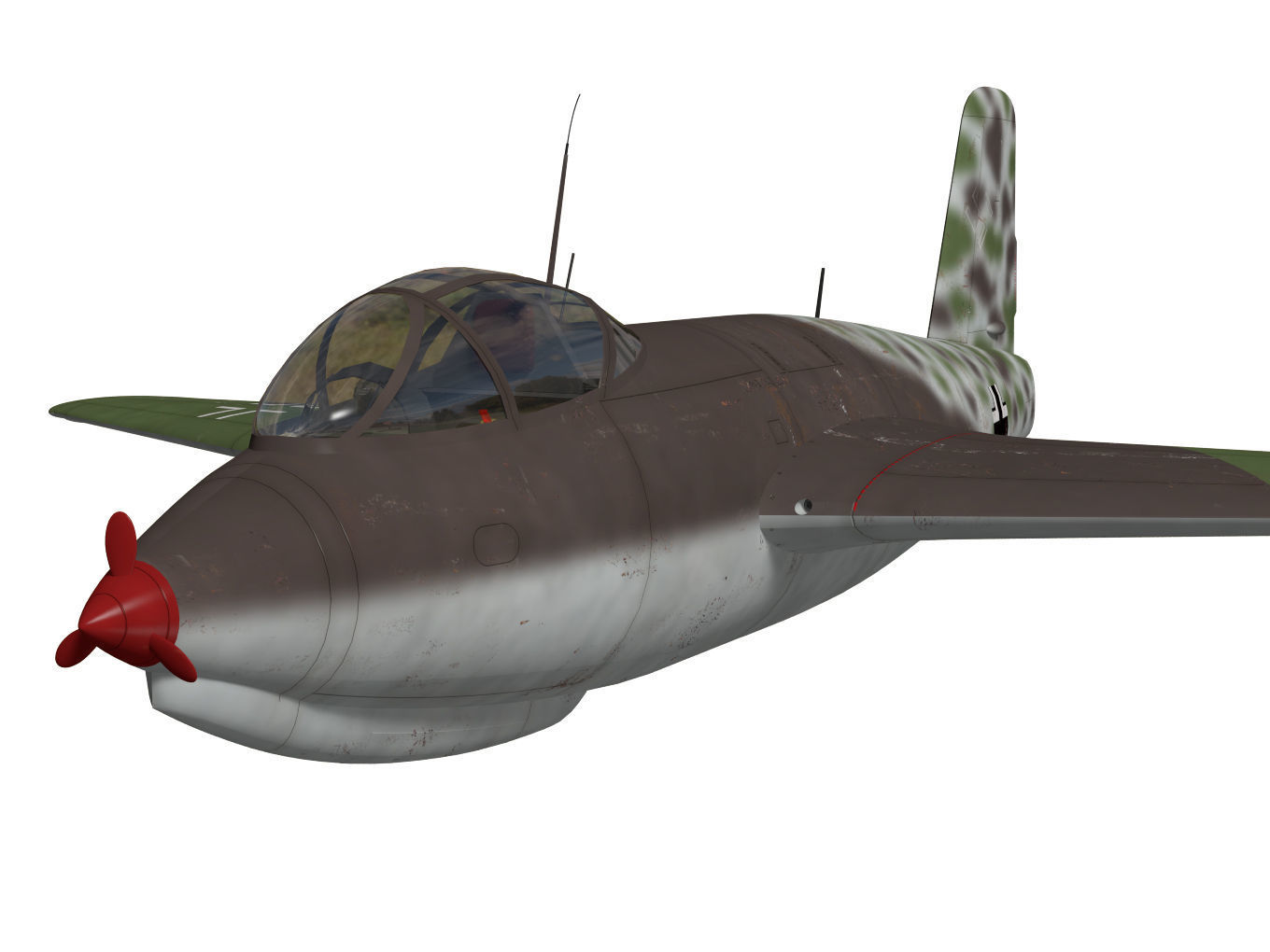 Messerschmitt Me263 3D model_4