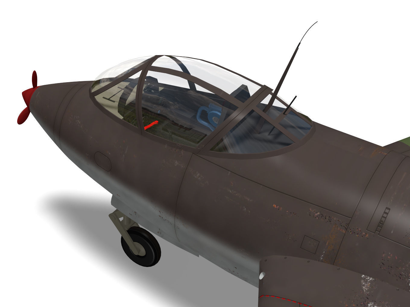 Messerschmitt Me263 3D model_8
