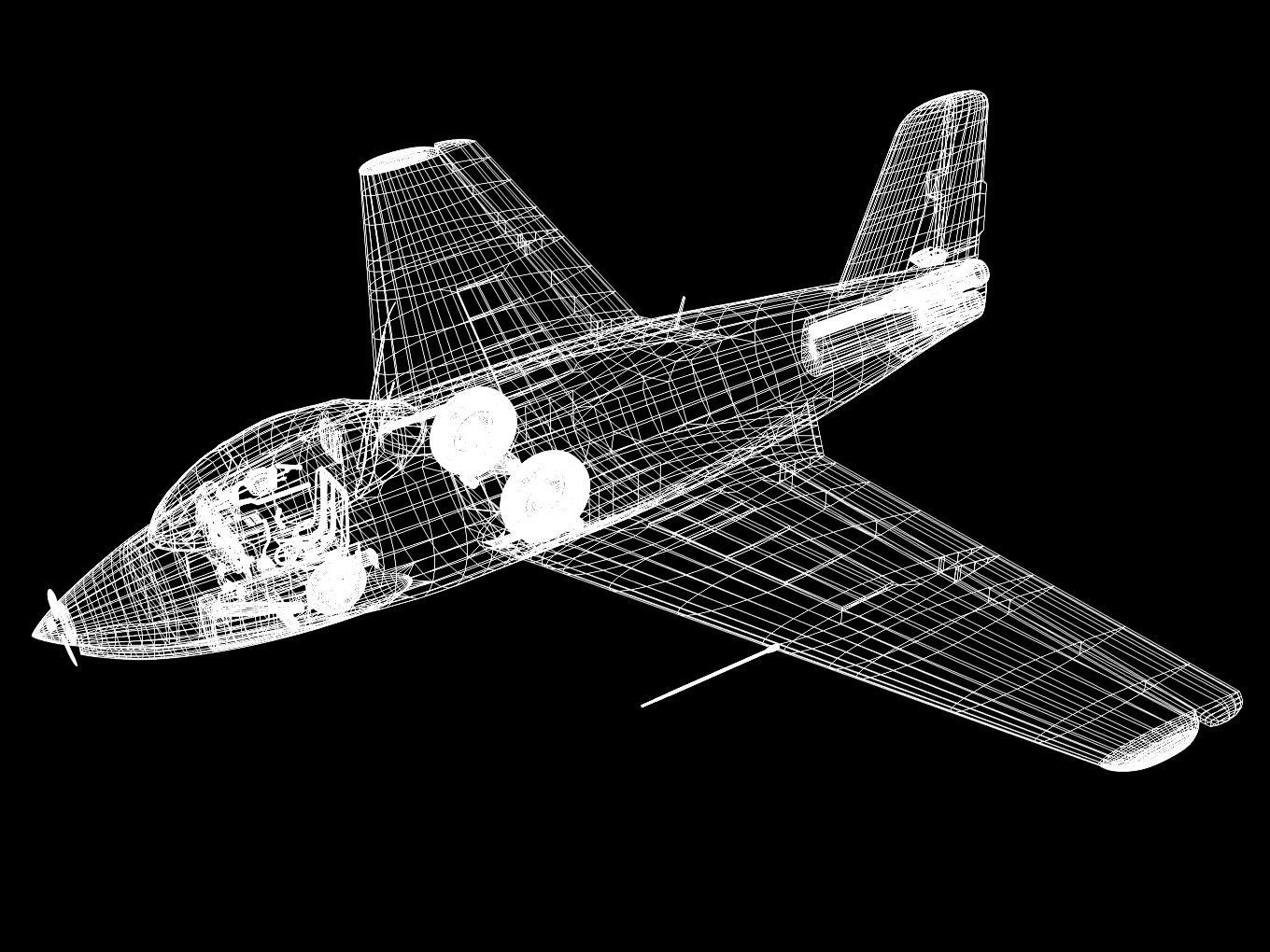 Messerschmitt Me263 3D model_16