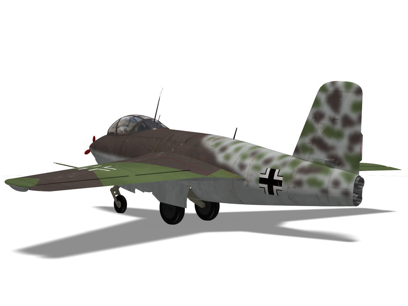 Messerschmitt Me263 3D model_6