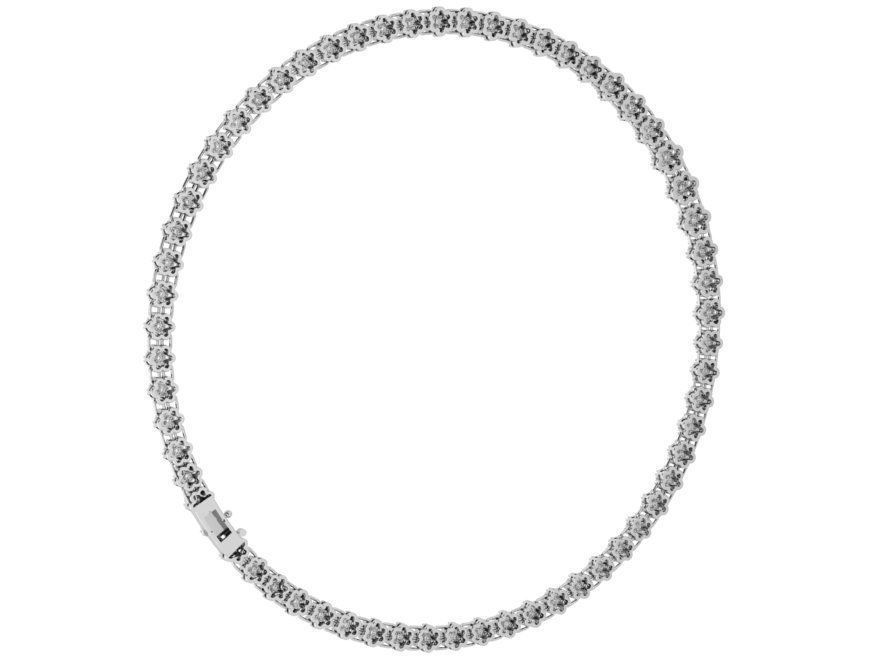 Diamond Circle Necklace 4564 3D print model_3