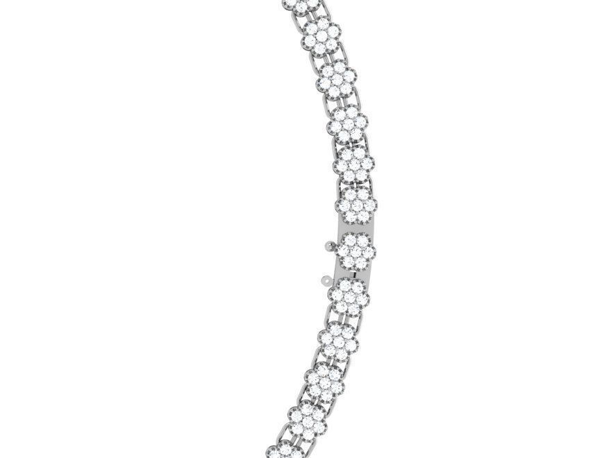 Diamond Circle Necklace 4564 3D print model_2