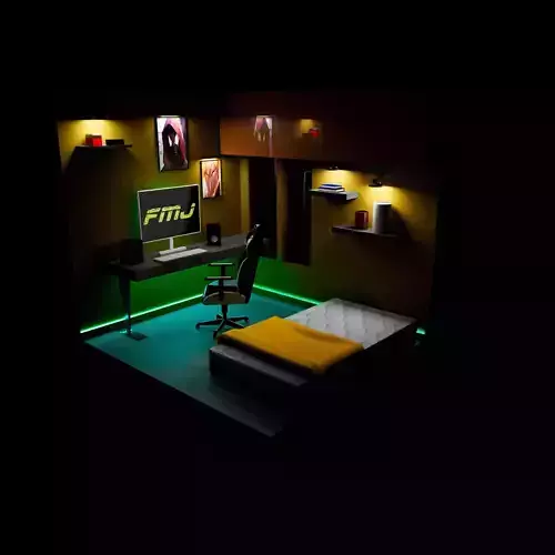 Isometric Gaming Room