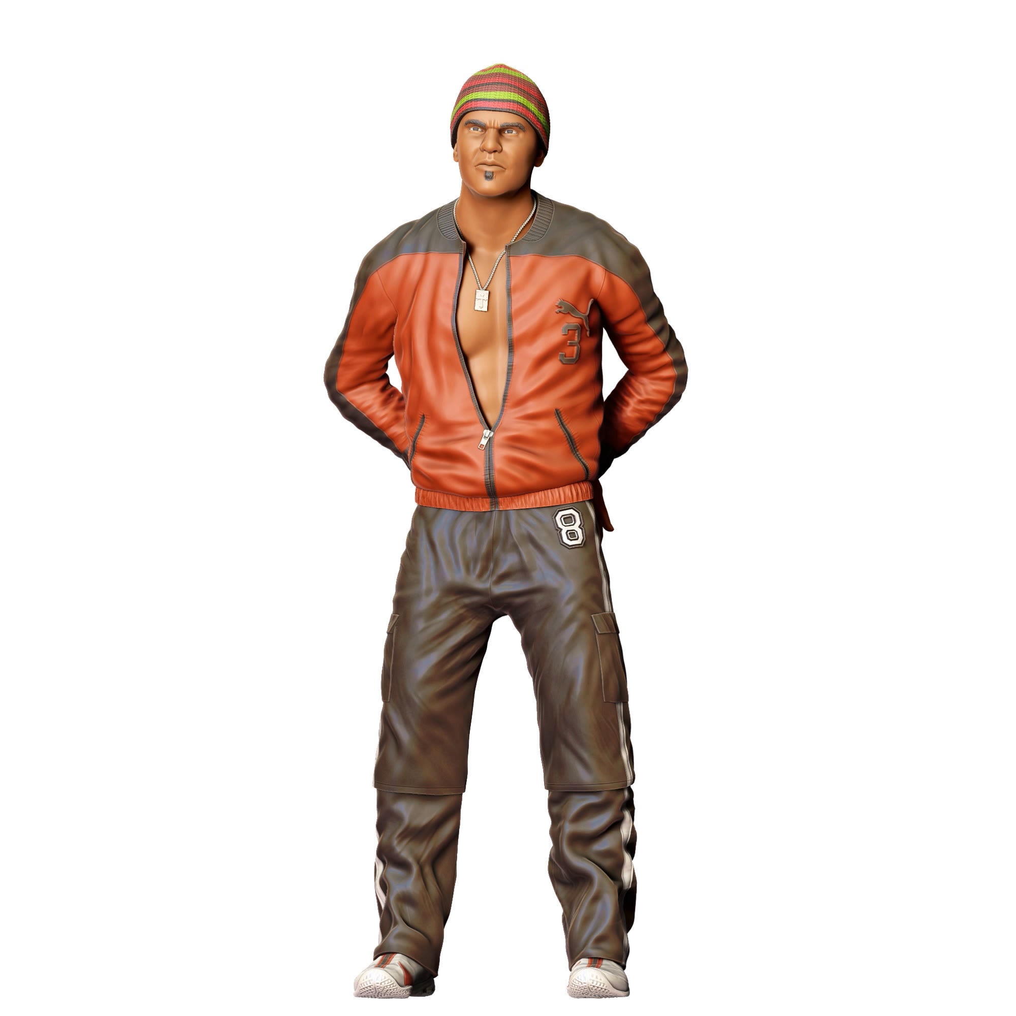 N 20 Fast and Furious Orange Julius Amaury Nolasco 3D print model_29