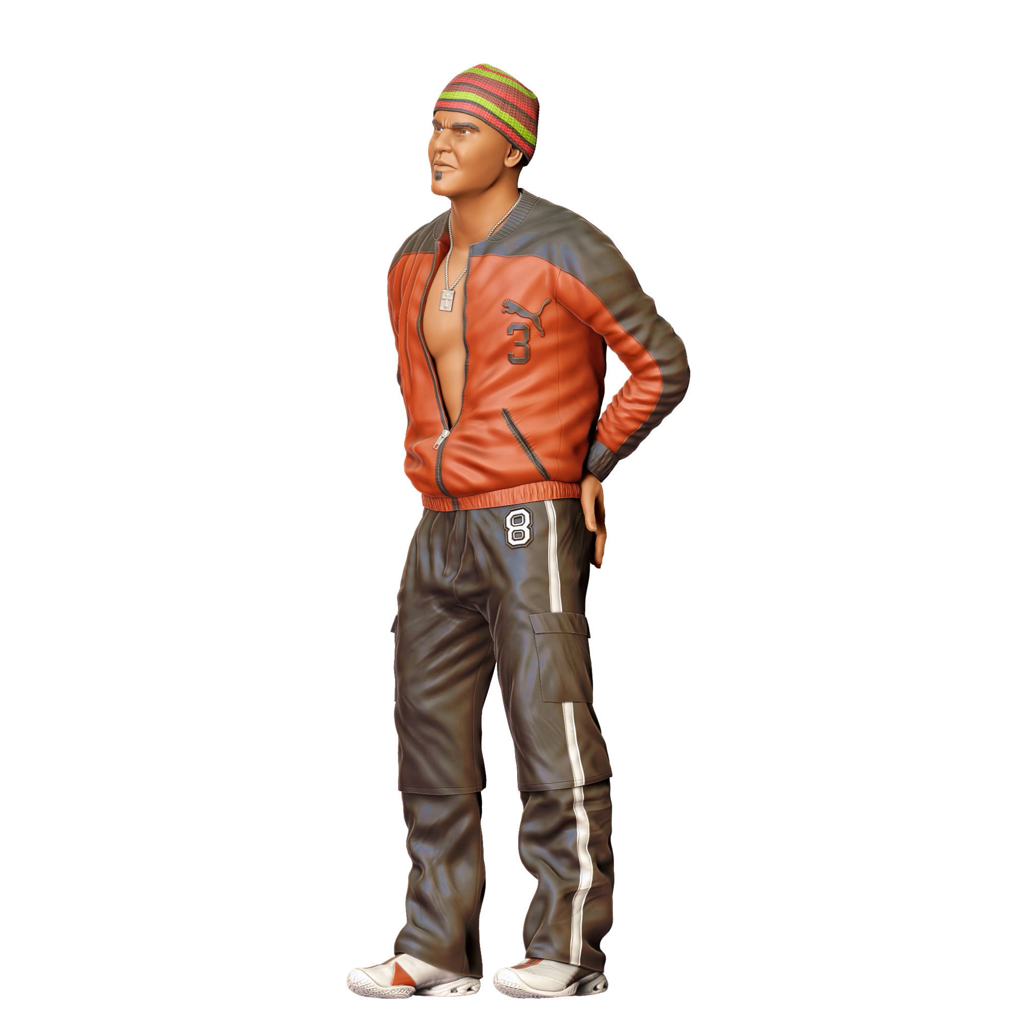 N 20 Fast and Furious Orange Julius Amaury Nolasco 3D print model_26