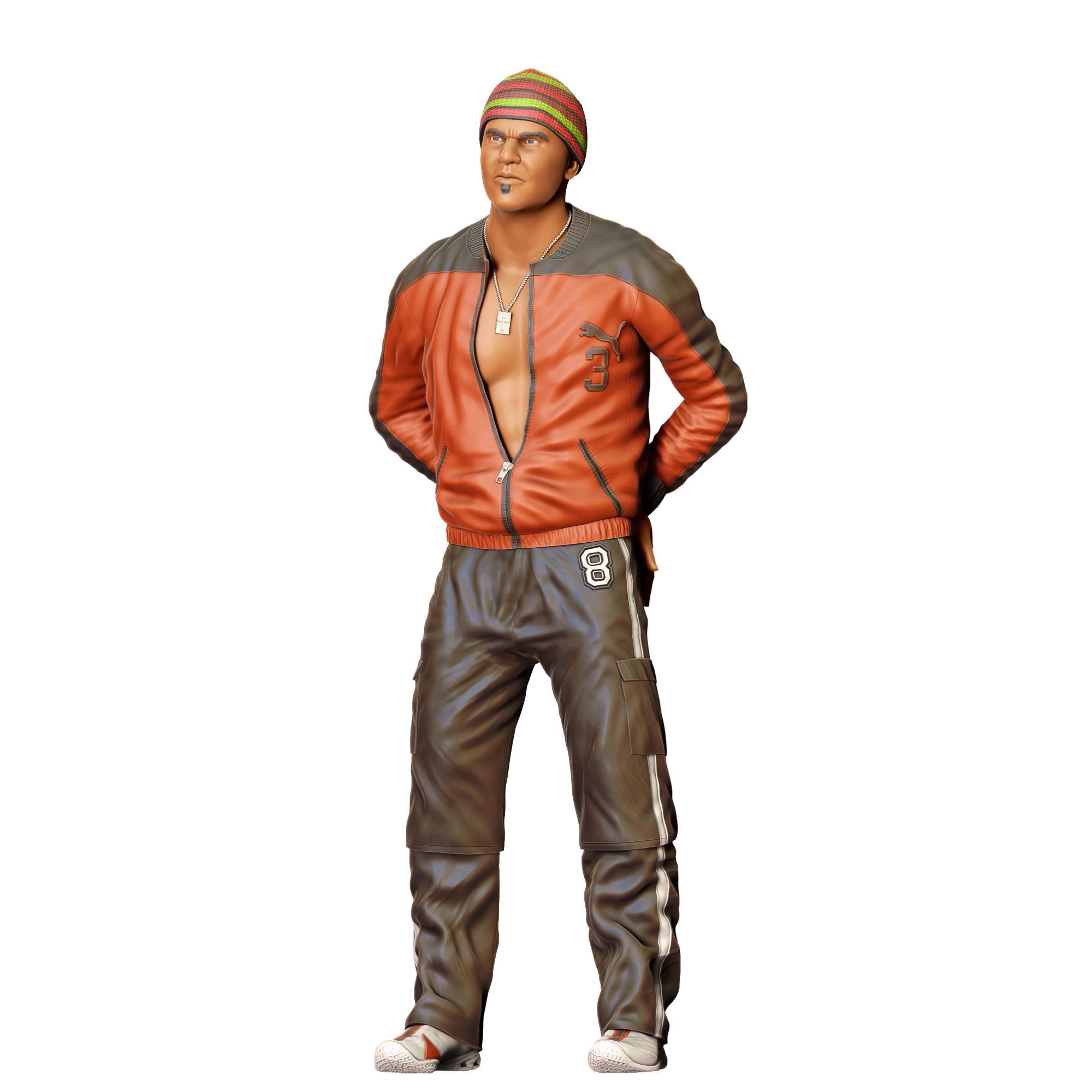 N 20 Fast and Furious Orange Julius Amaury Nolasco 3D print model_28
