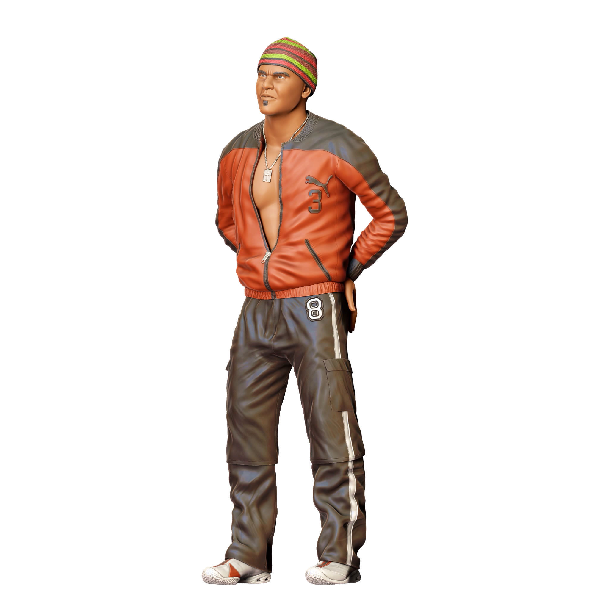 N 20 Fast and Furious Orange Julius Amaury Nolasco 3D print model_27