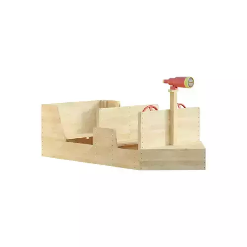 ADMIRAL WOODEN PLAY BOAT