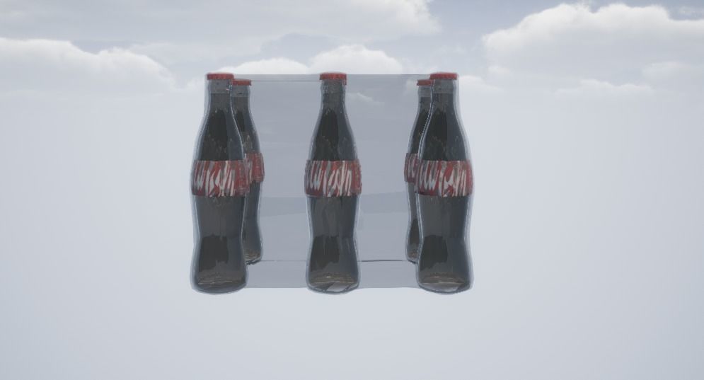Coca Cola Bottle Pack Wrapped Low-poly 3D model_3