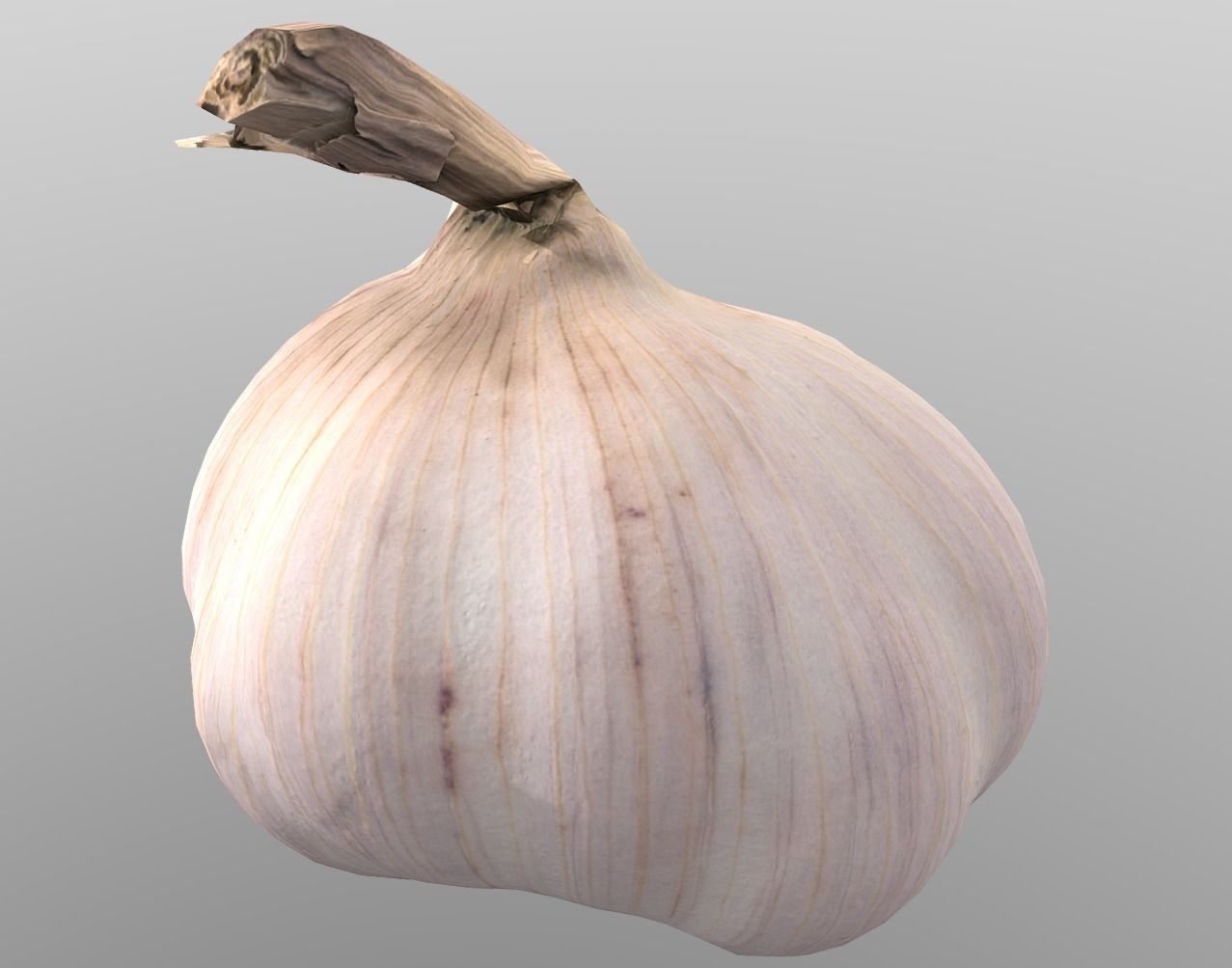 Head of Garlic Low-poly 3D model_12