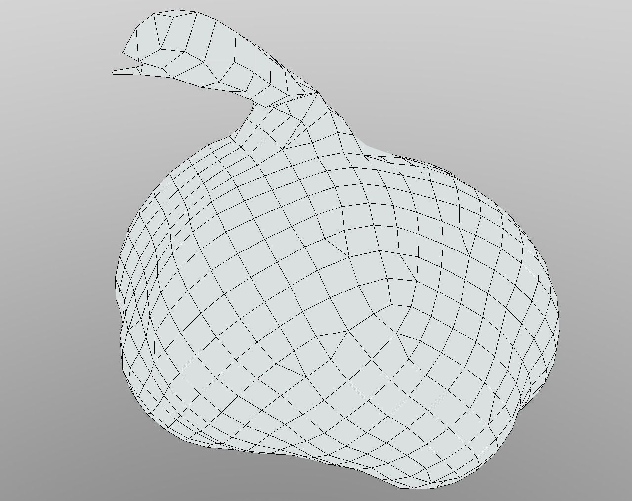 Head of Garlic Low-poly 3D model_13