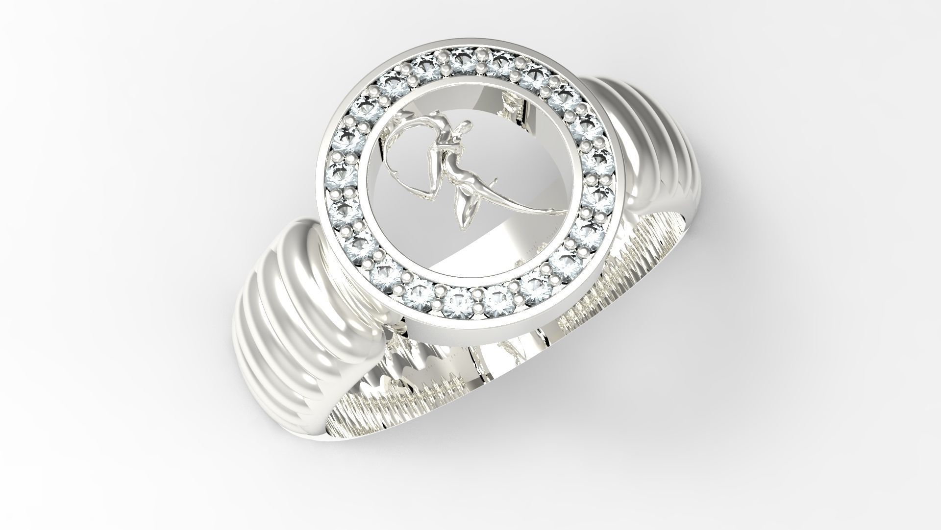 love Ring 3D print model_2