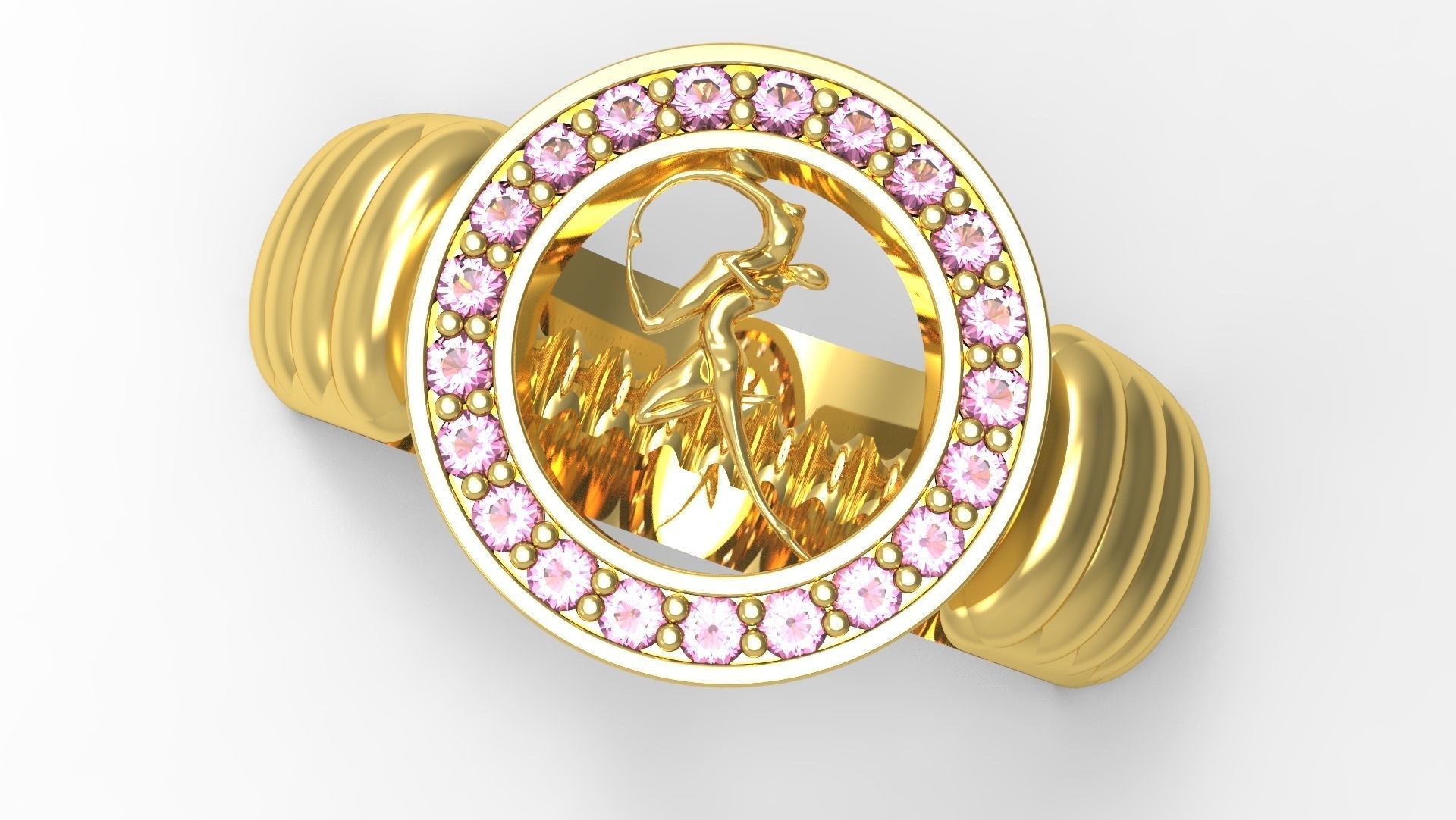 love Ring 3D print model_5