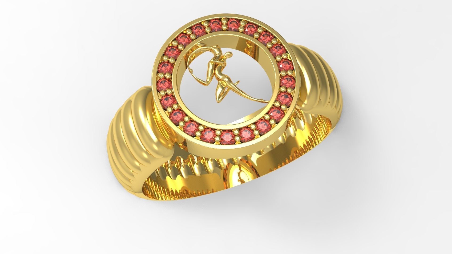 love Ring 3D print model_1