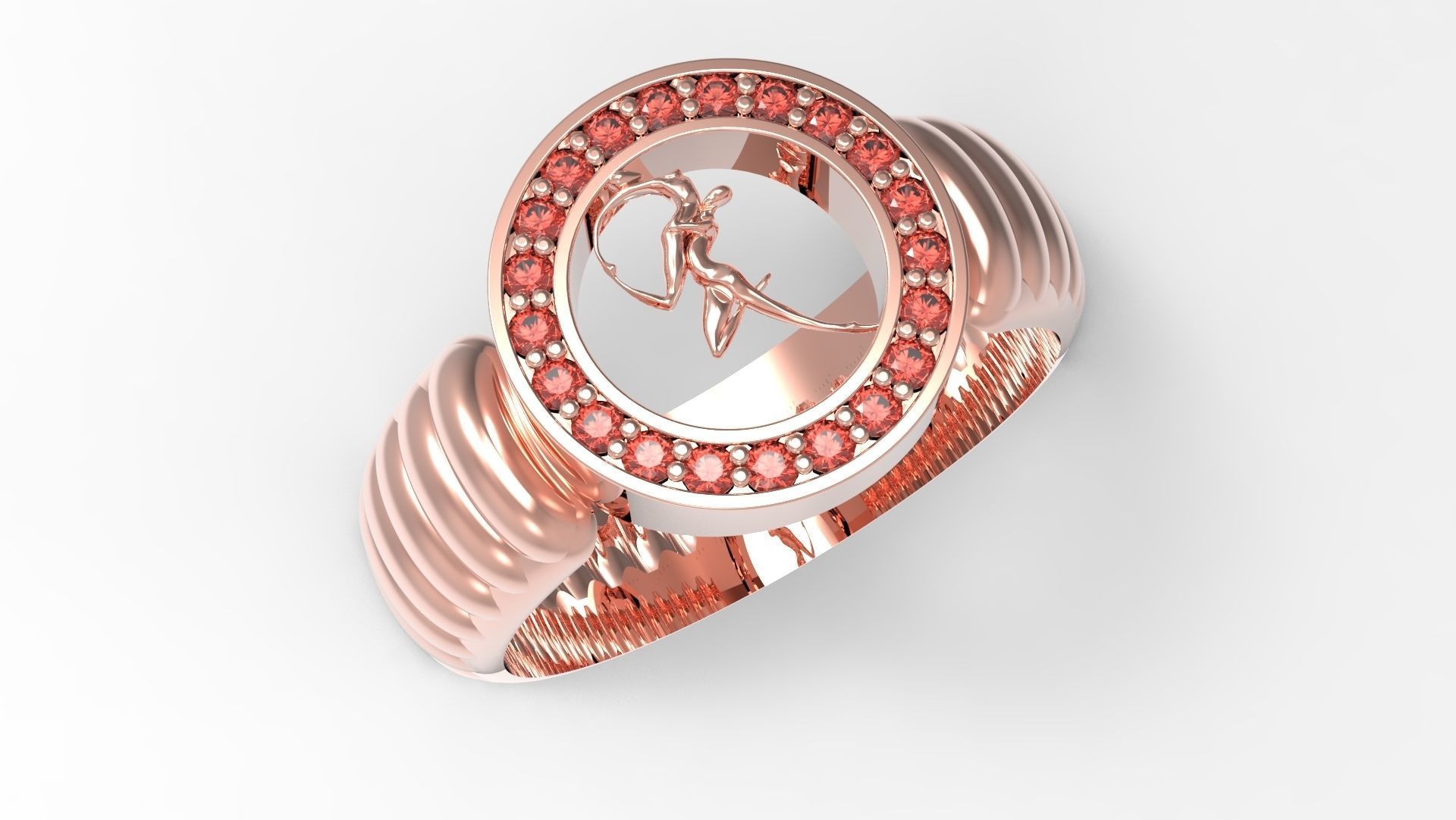 love Ring 3D print model_4