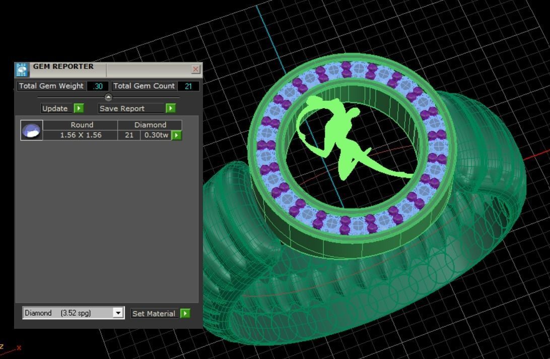 love Ring 3D print model_7