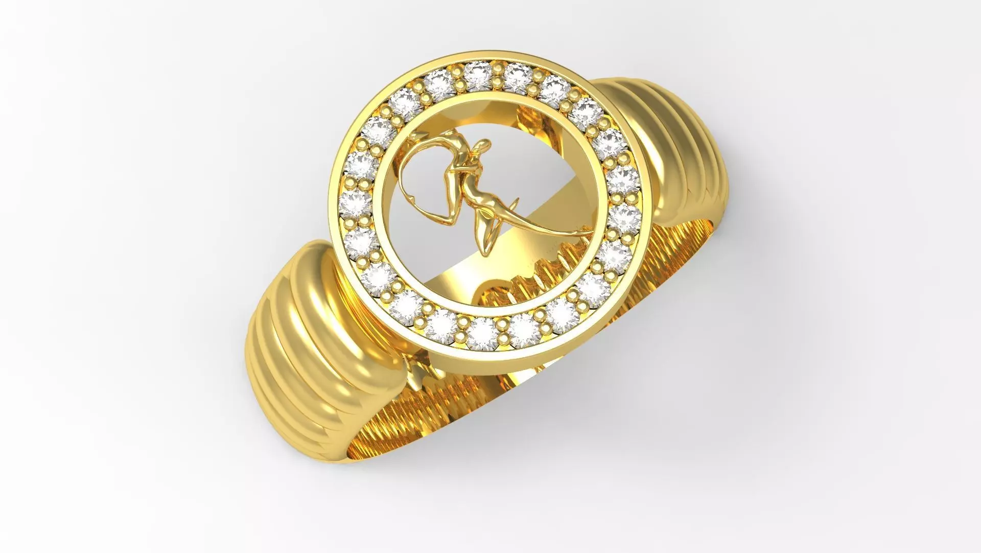 love Ring 3D print model_0