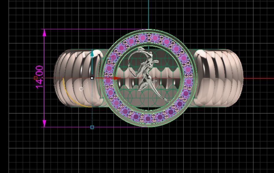 love Ring 3D print model_14