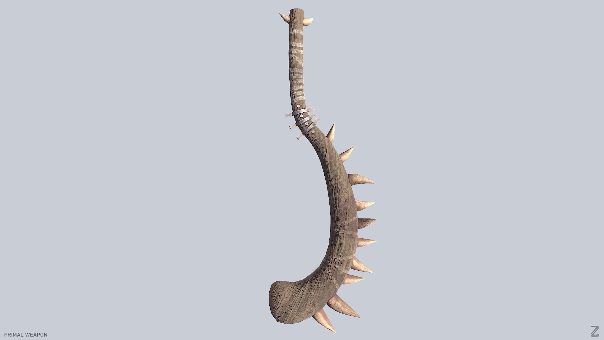 Primal weapon Low-poly 3D model_6