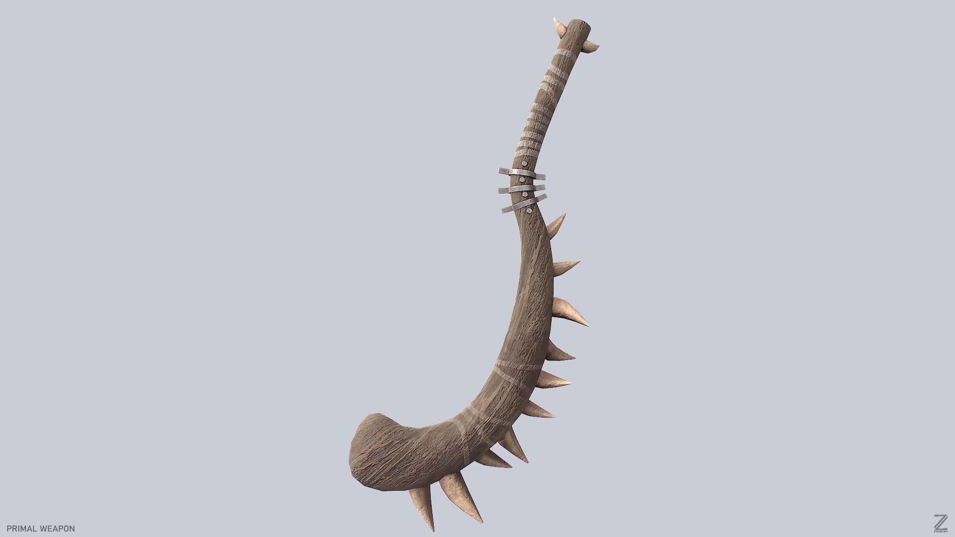 Primal weapon Low-poly 3D model_8